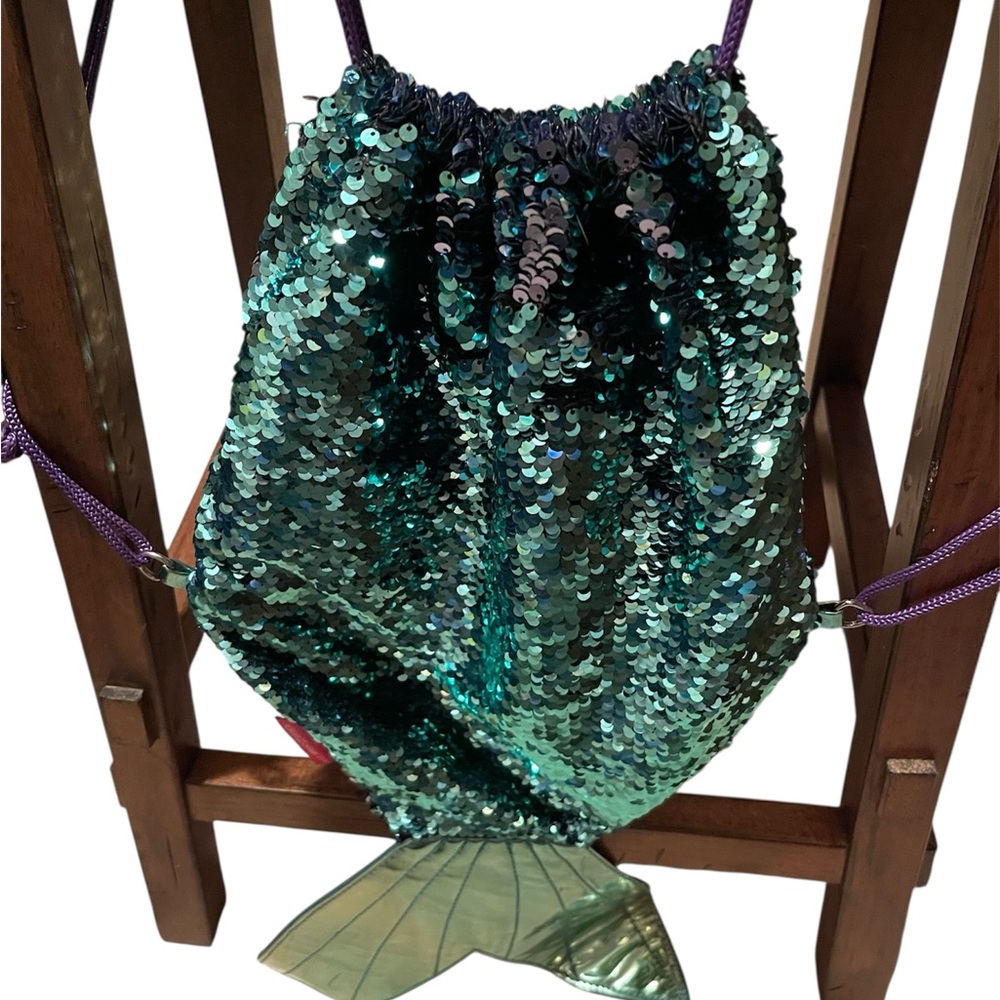 Mermaid Sequin Drawstring Backpack by Girlzone Color Changing